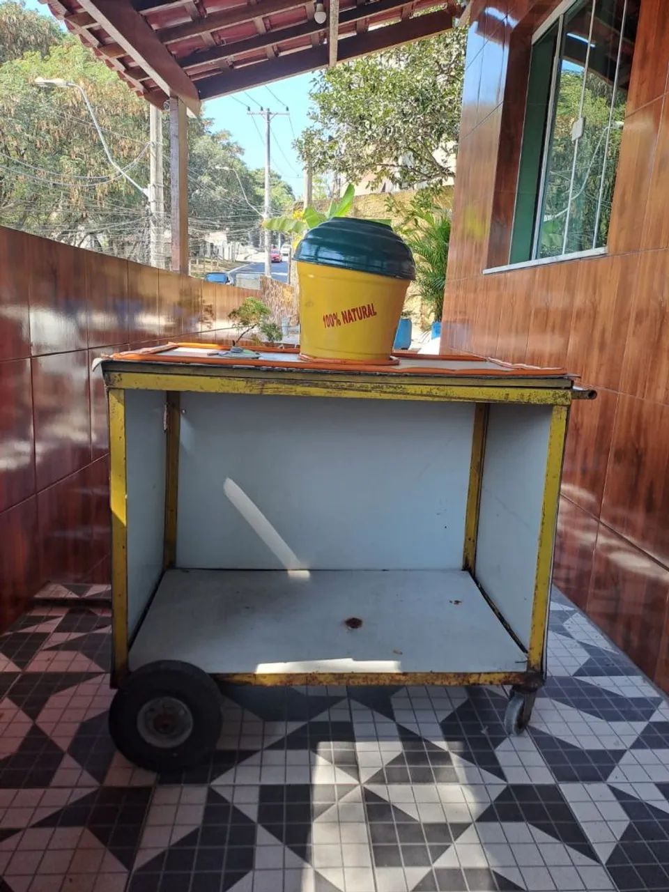Carrinho de Água de Coco Completo + Garrafão / Barrica Térmica - Foto 4