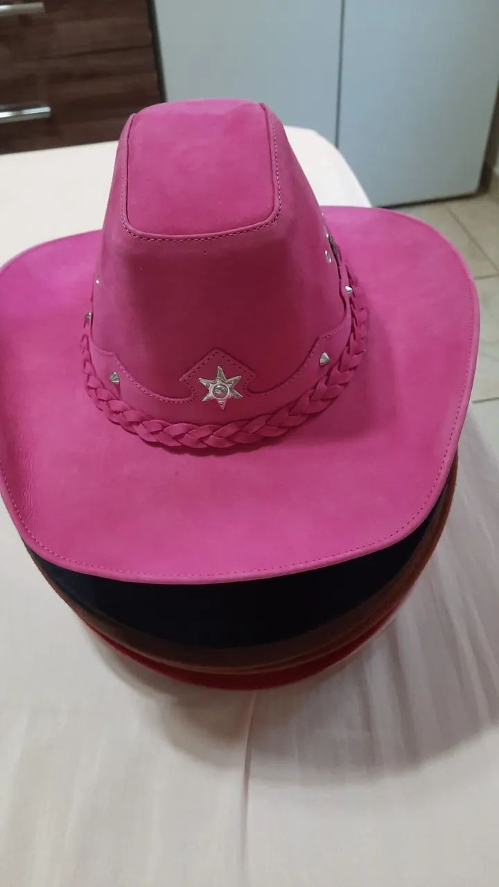 Chapéu Country  rosa M