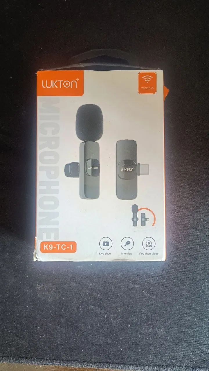 Microfone Lapela Sem Fio Lukton K9-TC-1 - Plug and Play USB-C - Foto 2