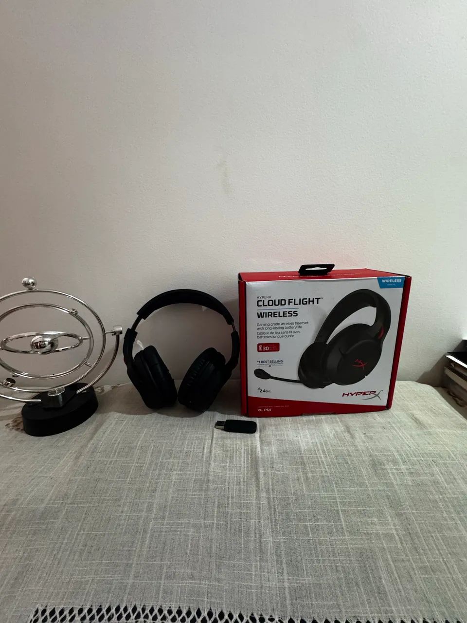 Headset HyperX Cloud Flight Wireless Original - Sem Fio, Bateria Longa, PC/PS4 - Foto 2