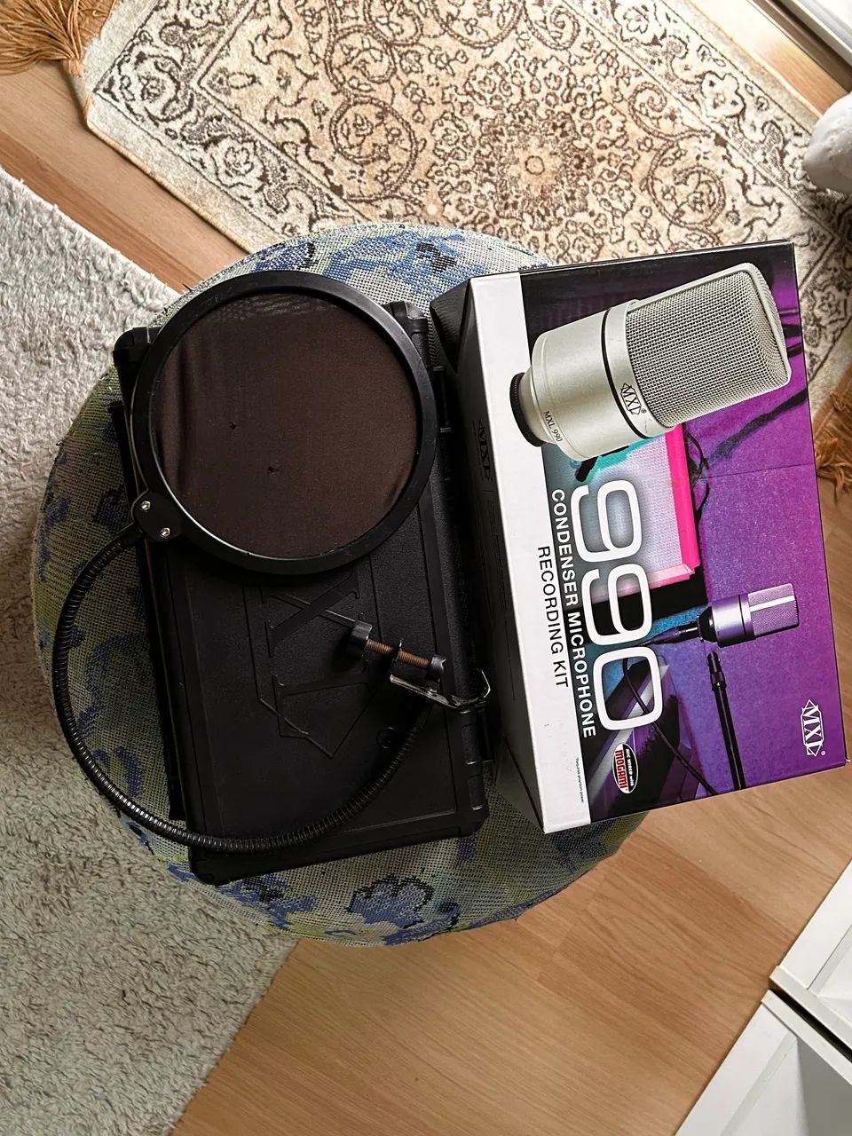 Microfone condensador MXL 990 + pop filter brinde - Foto 3
