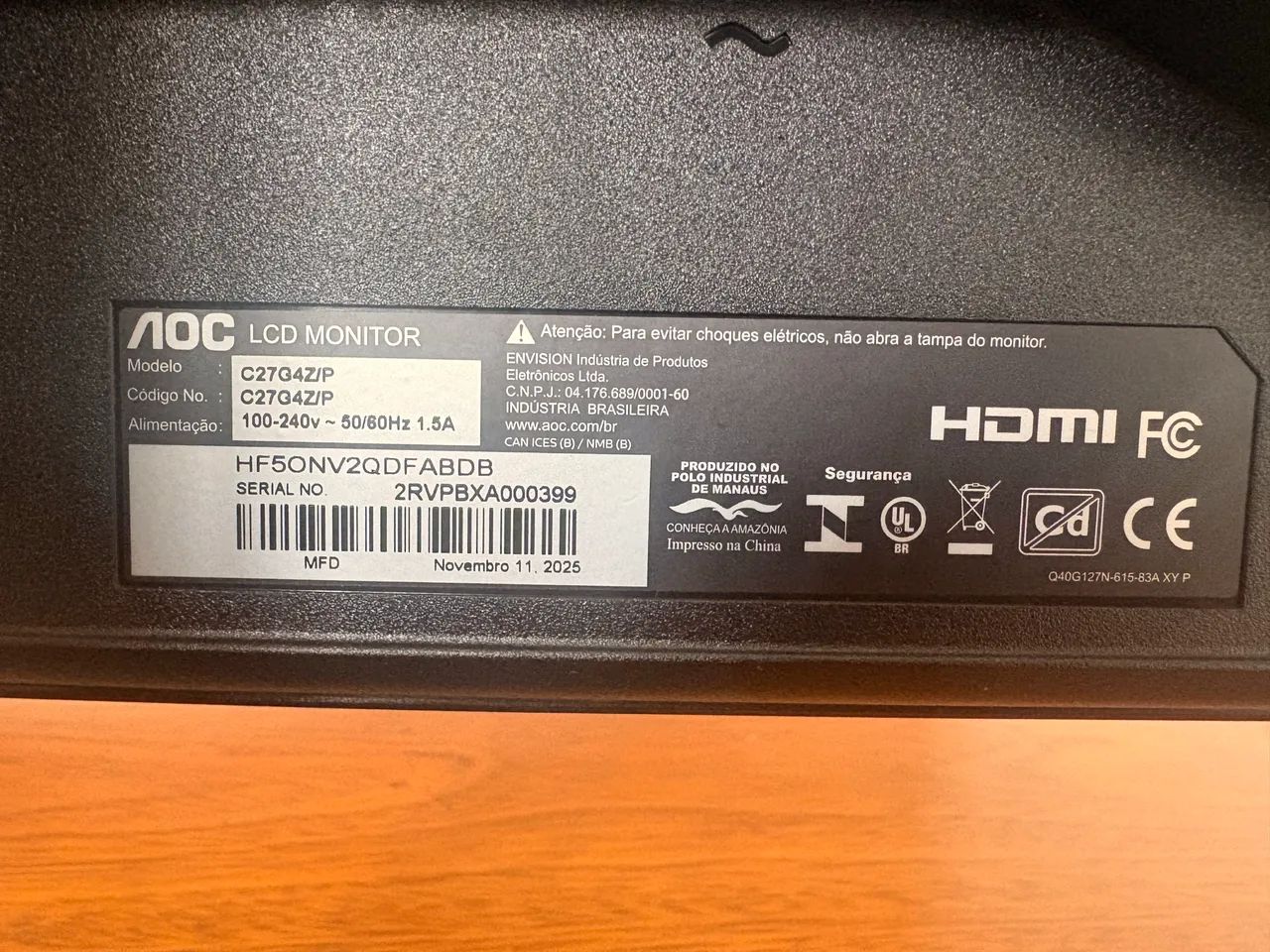 Monitor Aoc AGON 27 300hz 0.3ms - Foto 4