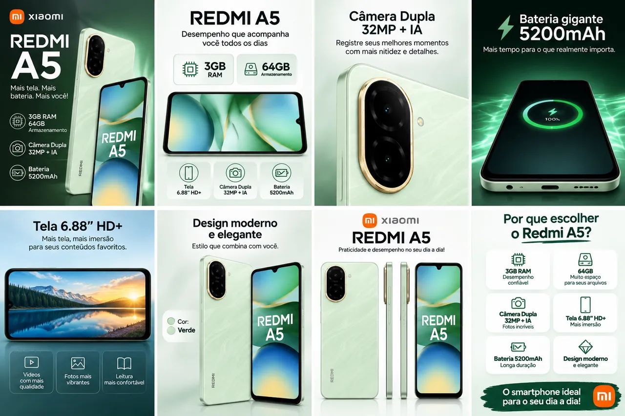 Redmi A5 - 3Gb RAM / 64Gb Armazenamento  - Foto 2