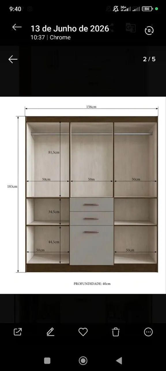Vendo guarda roupa  - Foto 2