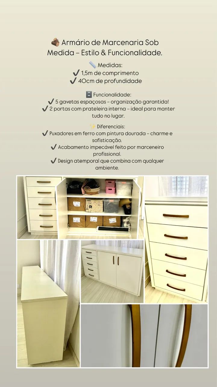 Armário multifuncional (Marcenaria )65576109271683123