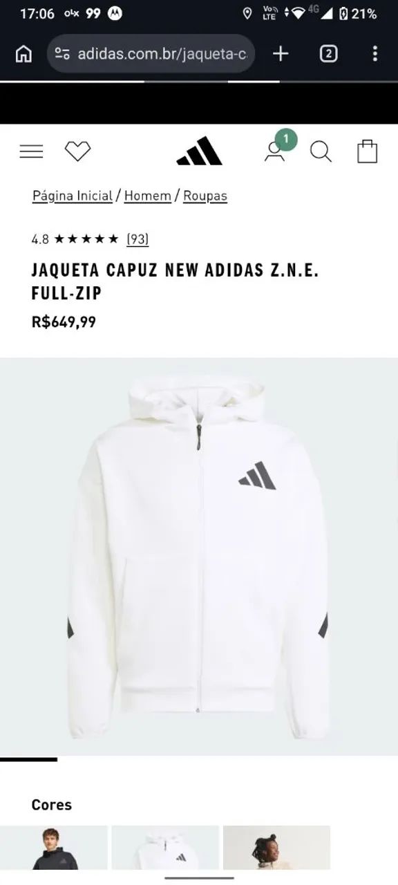 Casaco masculino Adidas  - Foto 3