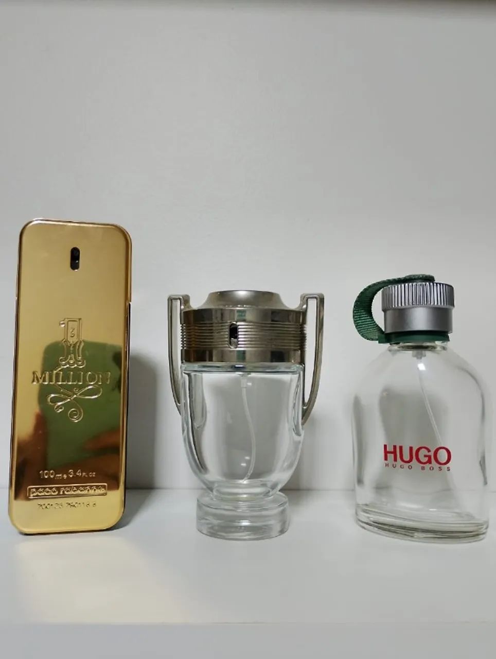 3  FRASCOS VAZIOS DE PERFUME 