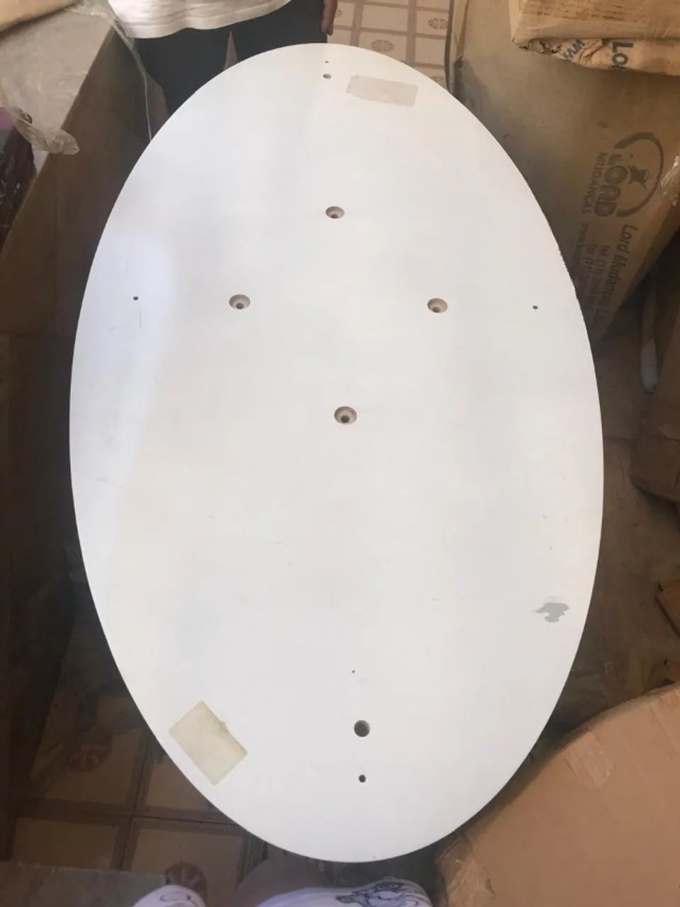 Base de mesa/Pé de mesa Saarinne - Oval Branco 1,20x0,80