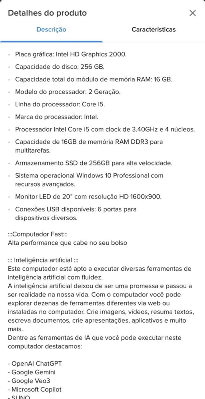 Computador completo  - Foto 2