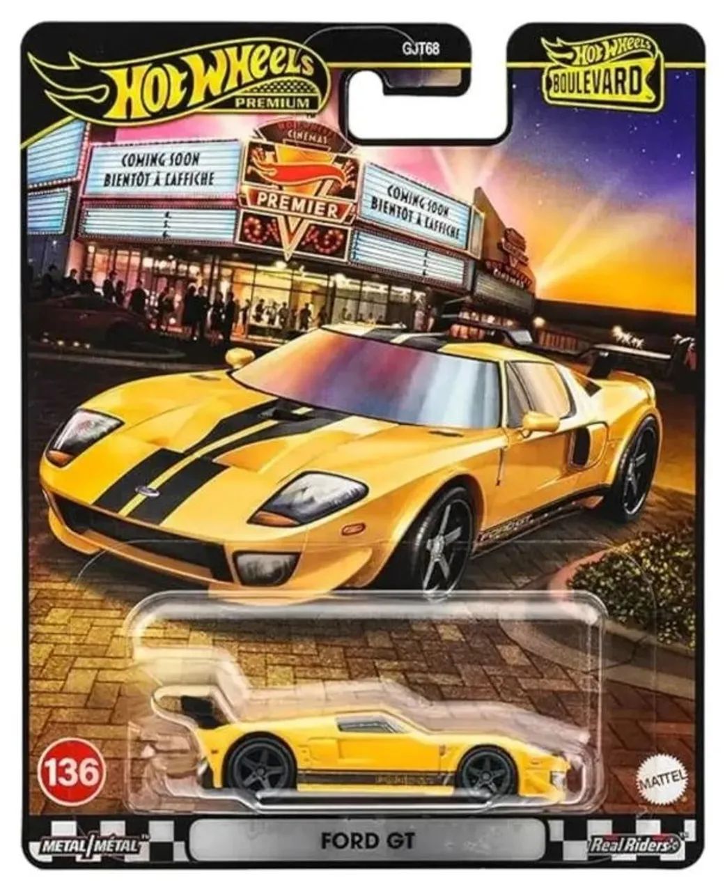 Hot Wheels Premium Ford GT Boulevard Nº136 Metal/Metal Real Riders