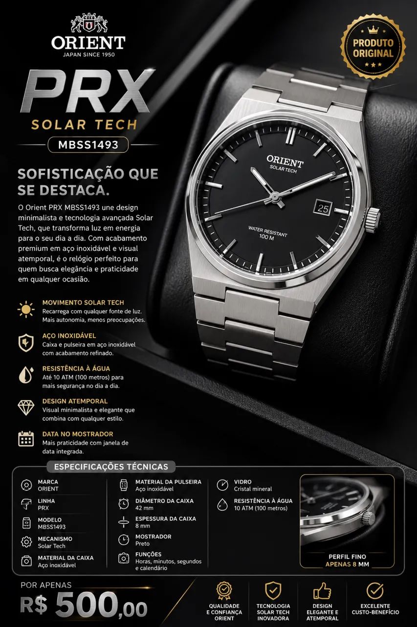 Relógio Orient PRX