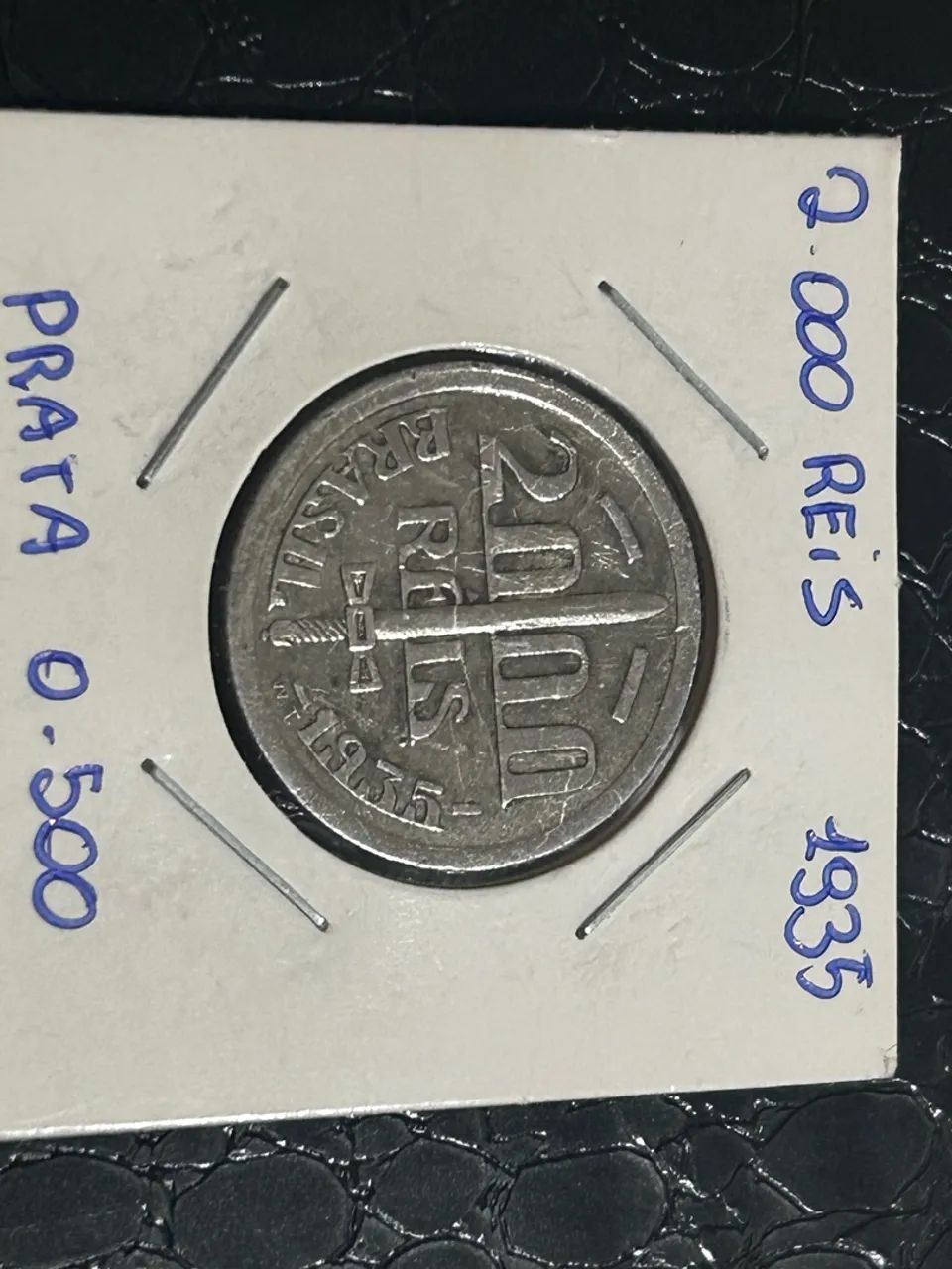 Duas moedas em prata 0.500 (Caxias) mbc e mbc+ - Foto 4