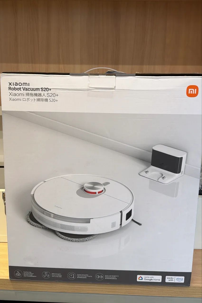 ROBO ASPIRADOR XIAOMI VACCUM S20+ BIVOLT | LACRADO COM NOTA FISCAL | LOJA FÍSICA BH