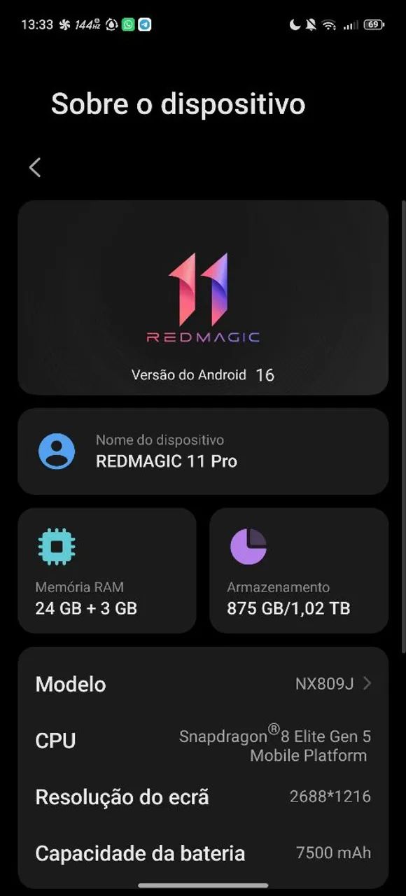 REDMAGIC 11PRO 24/1TB SUBZERO - Foto 5