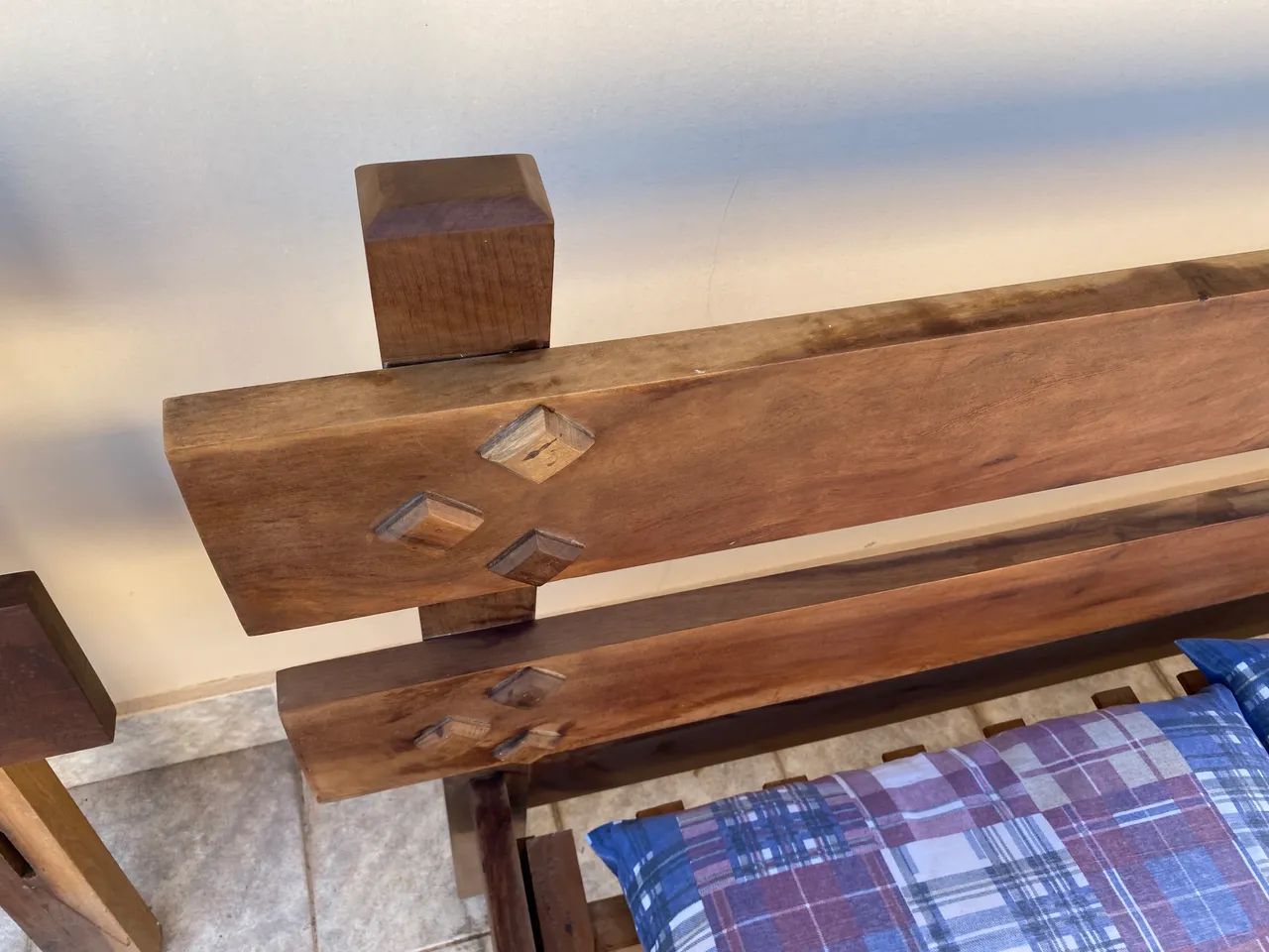 Cama de casal madeira maciça de lei  - Foto 4