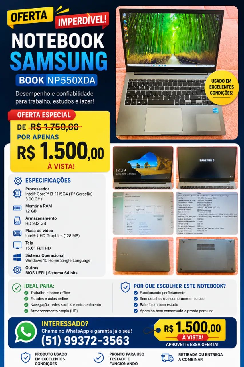 Notebook Samsung S145