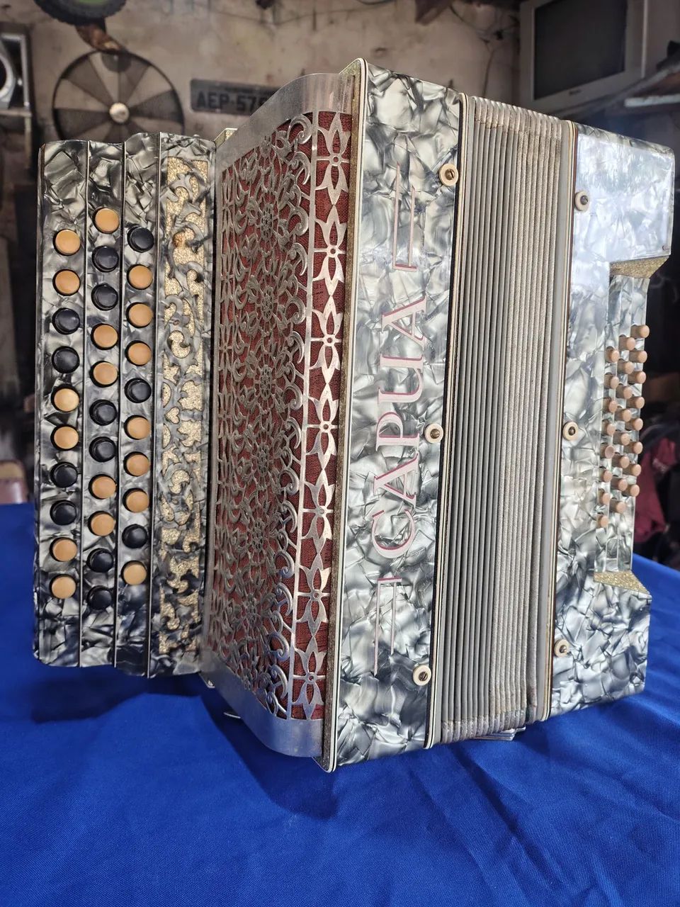 Acordeon cromática C e Grif 24 baixos