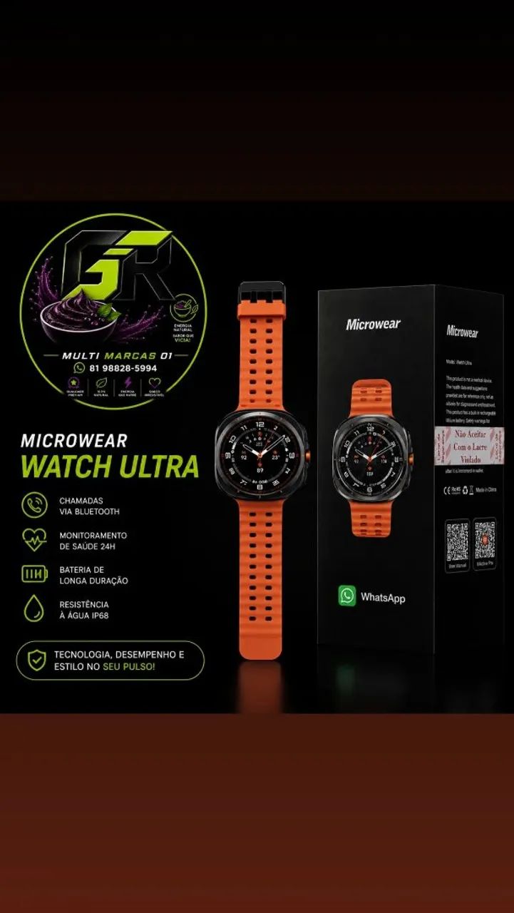 Relógio smartwatch modelo ULTRA  - Foto 2