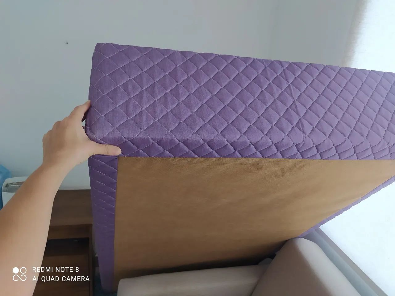 Base de cama box solteiro. 6 pés de madeira.  - Foto 4