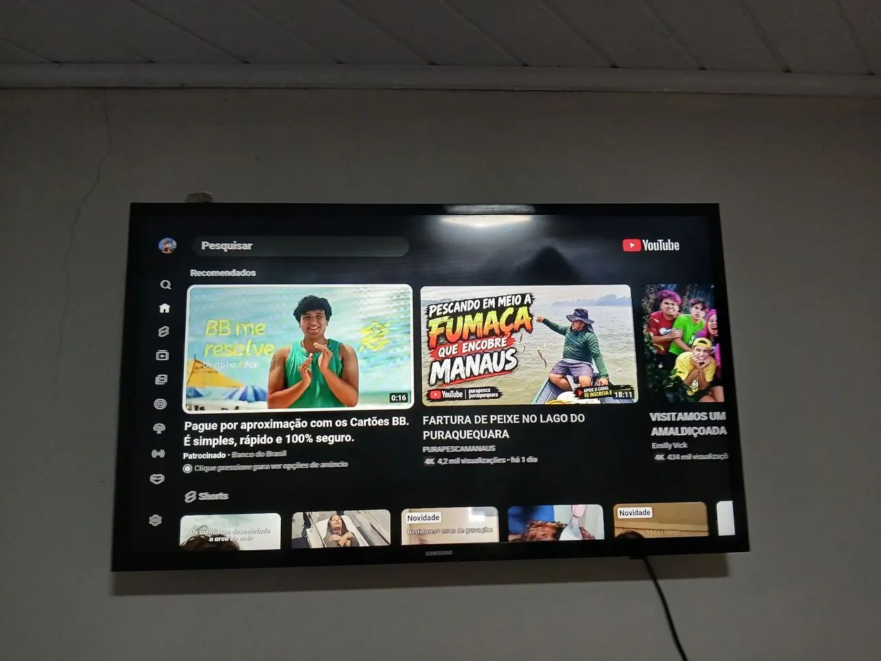 Tv Samsung Smart 32 Polegadas Funcionando normal  - Foto 3