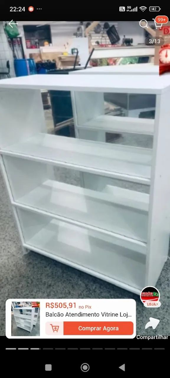 Balcão vitrine 