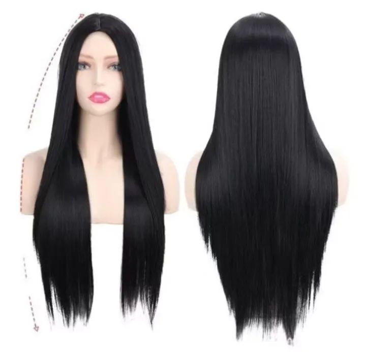 Peruca Lisa Longa Sem Franja 24cm - Foto 2