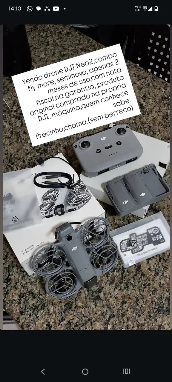 Vendo Drone DJI Neo2 Fly More Combo
