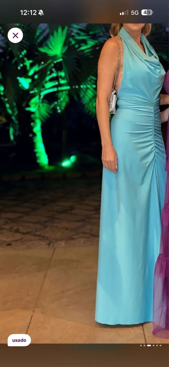 Vestido longo azul  - Foto 2