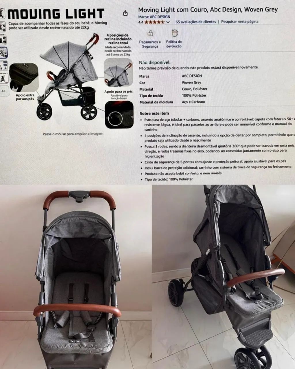 Vende - se carrinho de bebê 