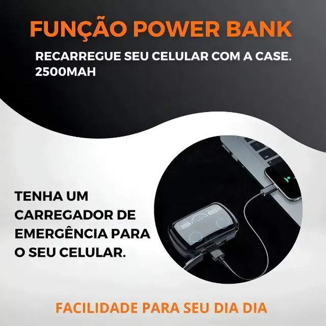 Fone De Ouvido Bluetooth M10 Com Visor Digital - Foto 4