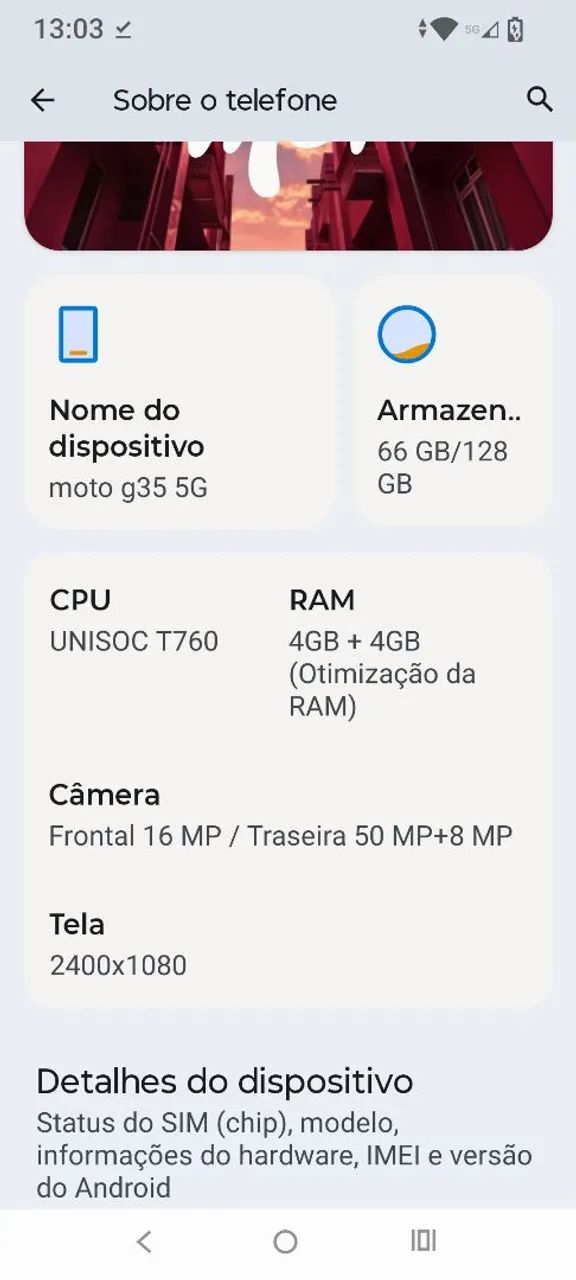 Celular Motorola moto G35 5G 128BG - Foto 5