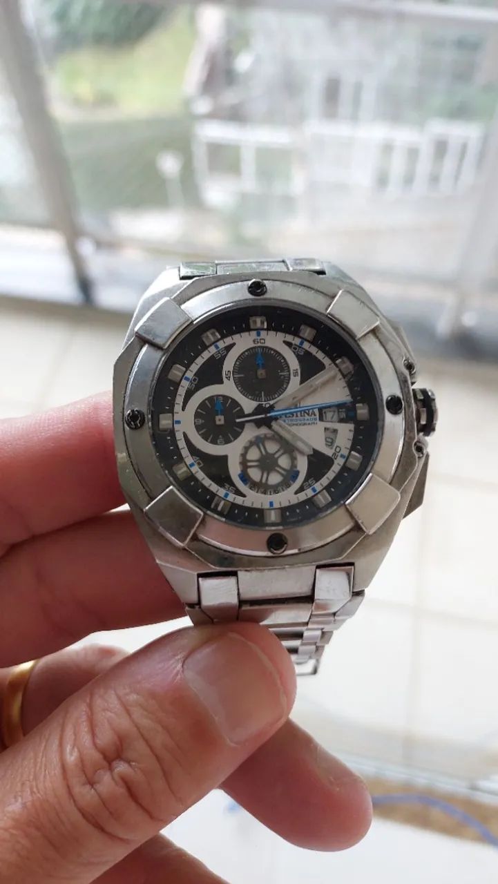 relógio festina mod. f16351, cronometro, data, prova dagua - Foto 2