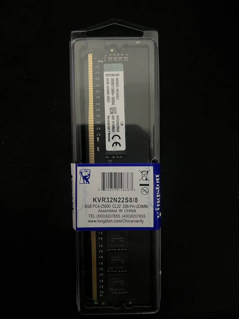 Memória RAM 8GB DDR4 Nova 