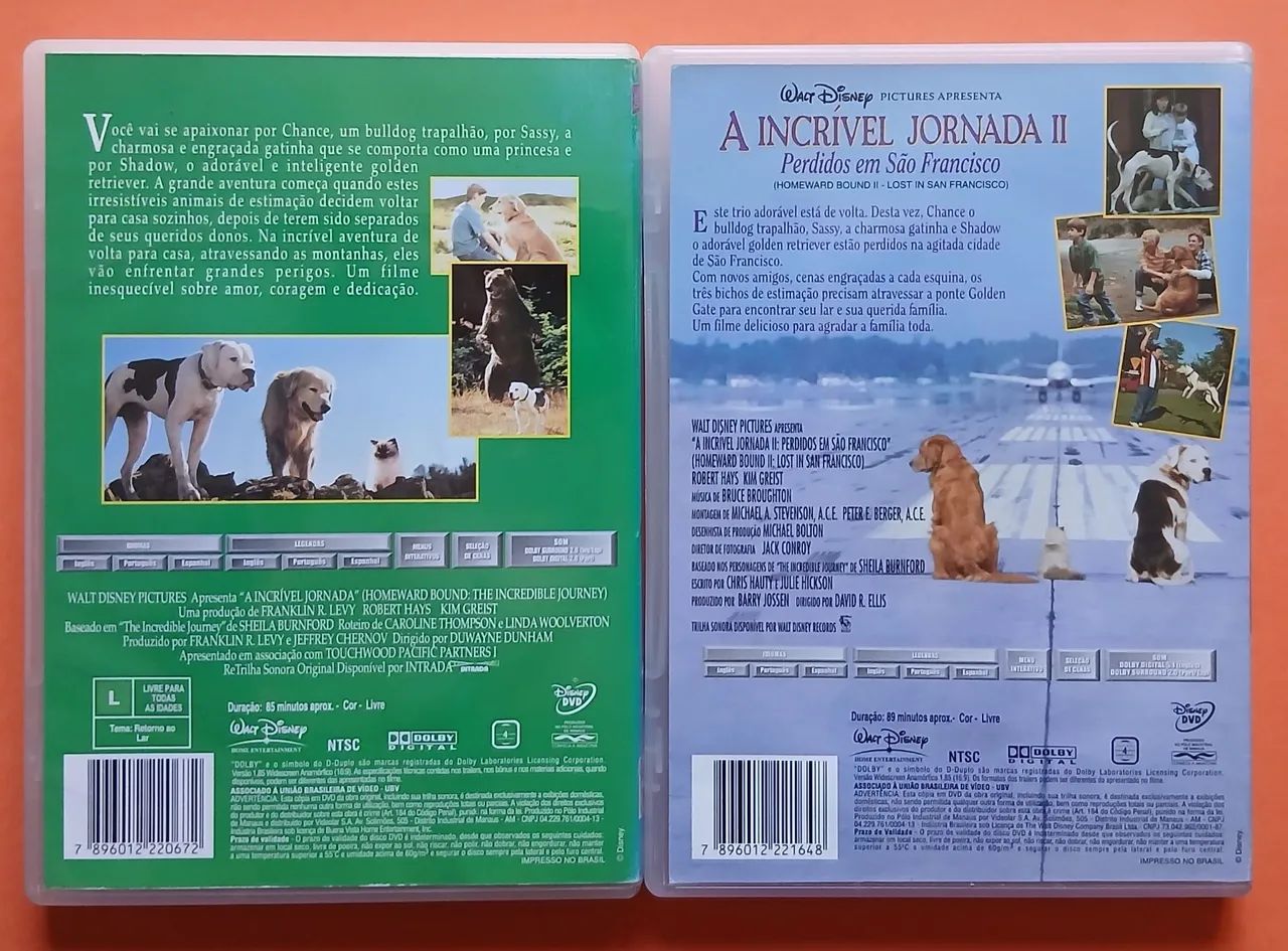 Dvd A Incrível Jornada 1 e 2 - Walt Disney  - Foto 2