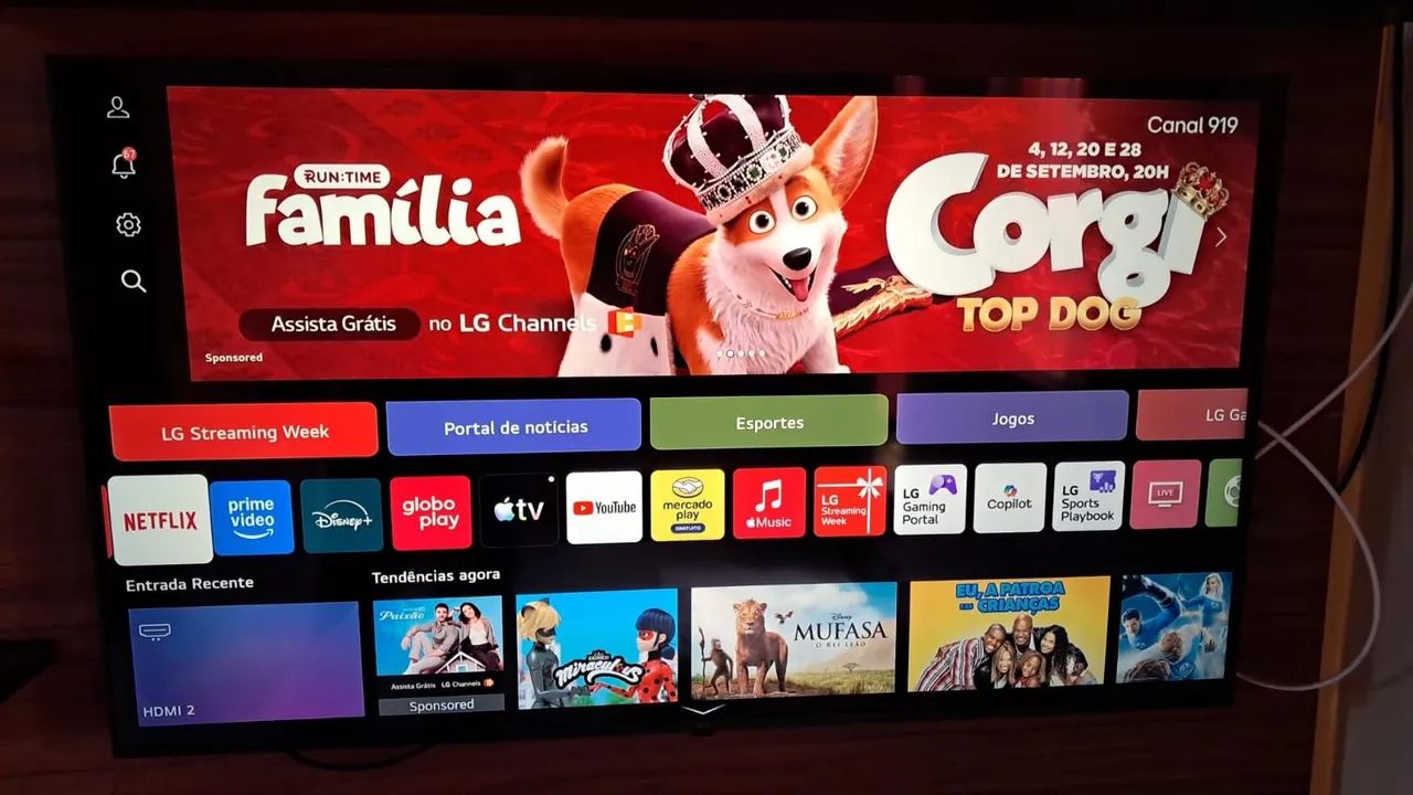 Televisão_LG 50 pelegadas 4K Ultra HD-Modelo 50UT8050PSA.AWZJLJZ - Foto 3