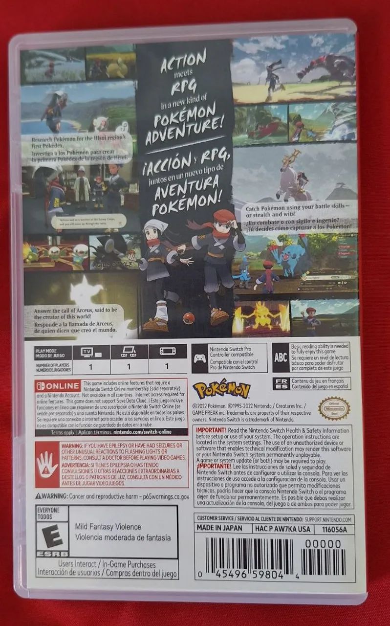 Pokémon Legends Arceus Nintendo Switch - Foto 2