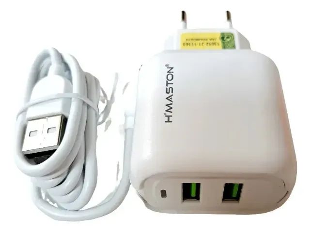  Carregador Hmaston Y24-1 Turbo 5.1a Com Cabo V8 (micro Usb)  - Foto 2
