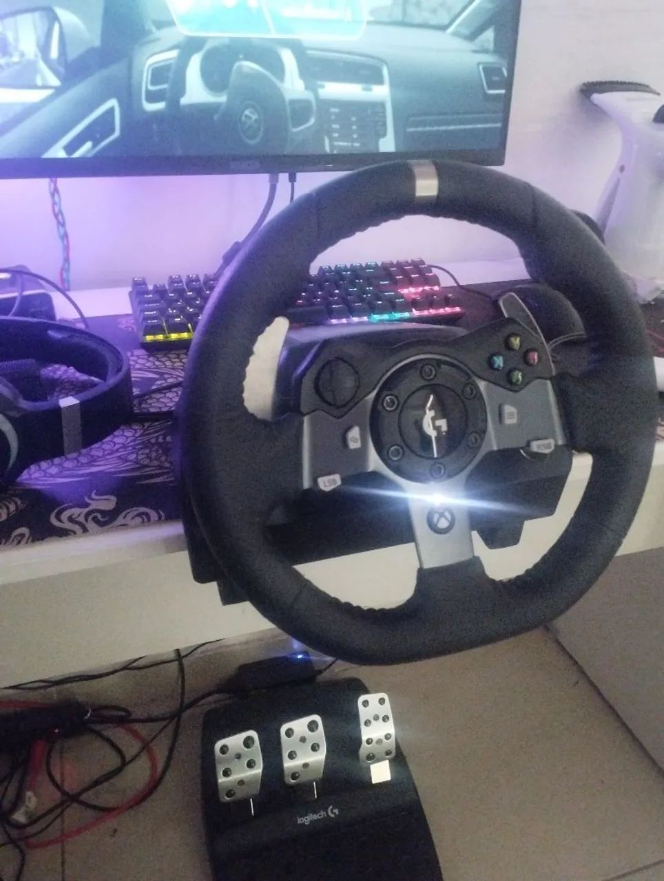 Volante Logitech g920 Pc/Xbox em perfeito estado  - Foto 2