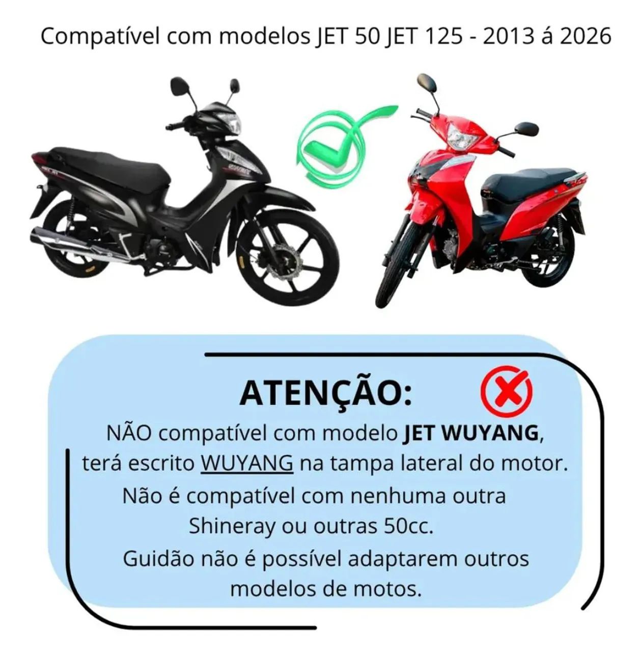 Guidão Shineray Jet 50cc Jet 125cc 2013 A 2025 - Foto 2