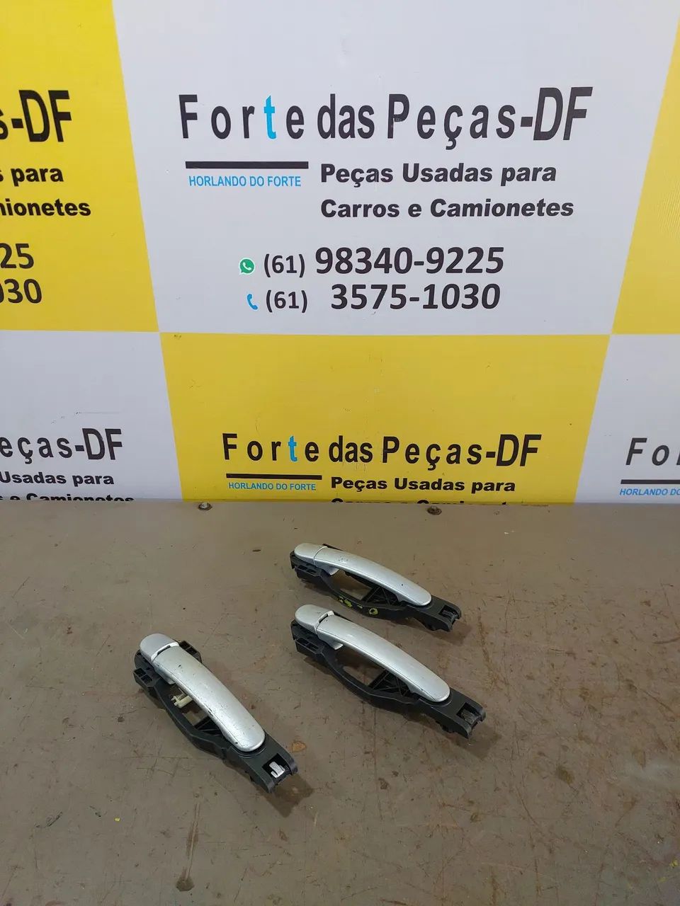 Kit Jogo Maçaneta Externa Da Porta Do Gol Voyage Fox Spacefox