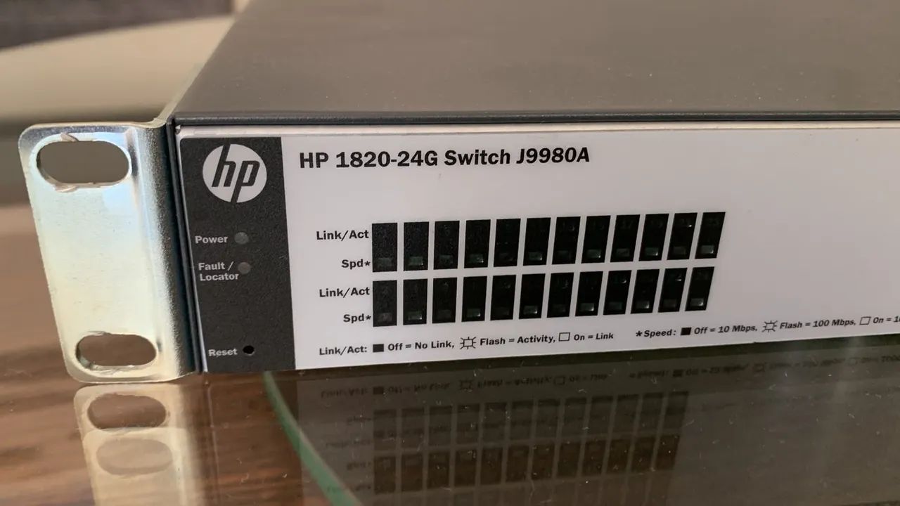 Switch de rede HP 1820 24 portas - J9980A  - Foto 2