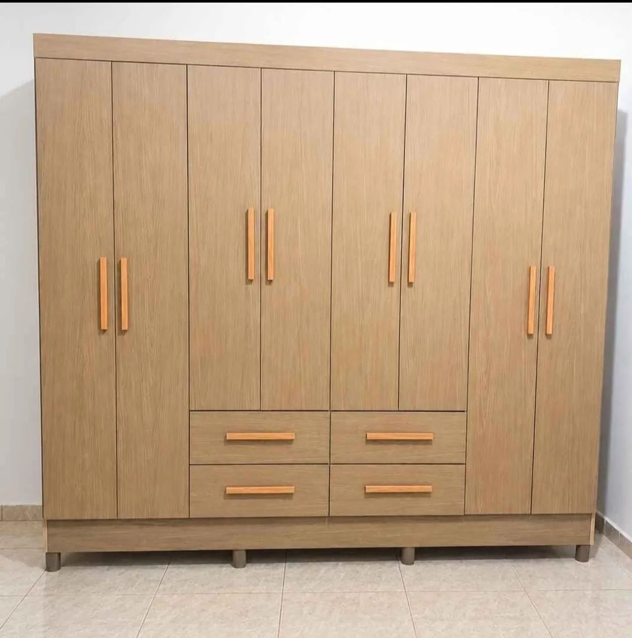 Guarda roupa Lite 8P - Carvalho 