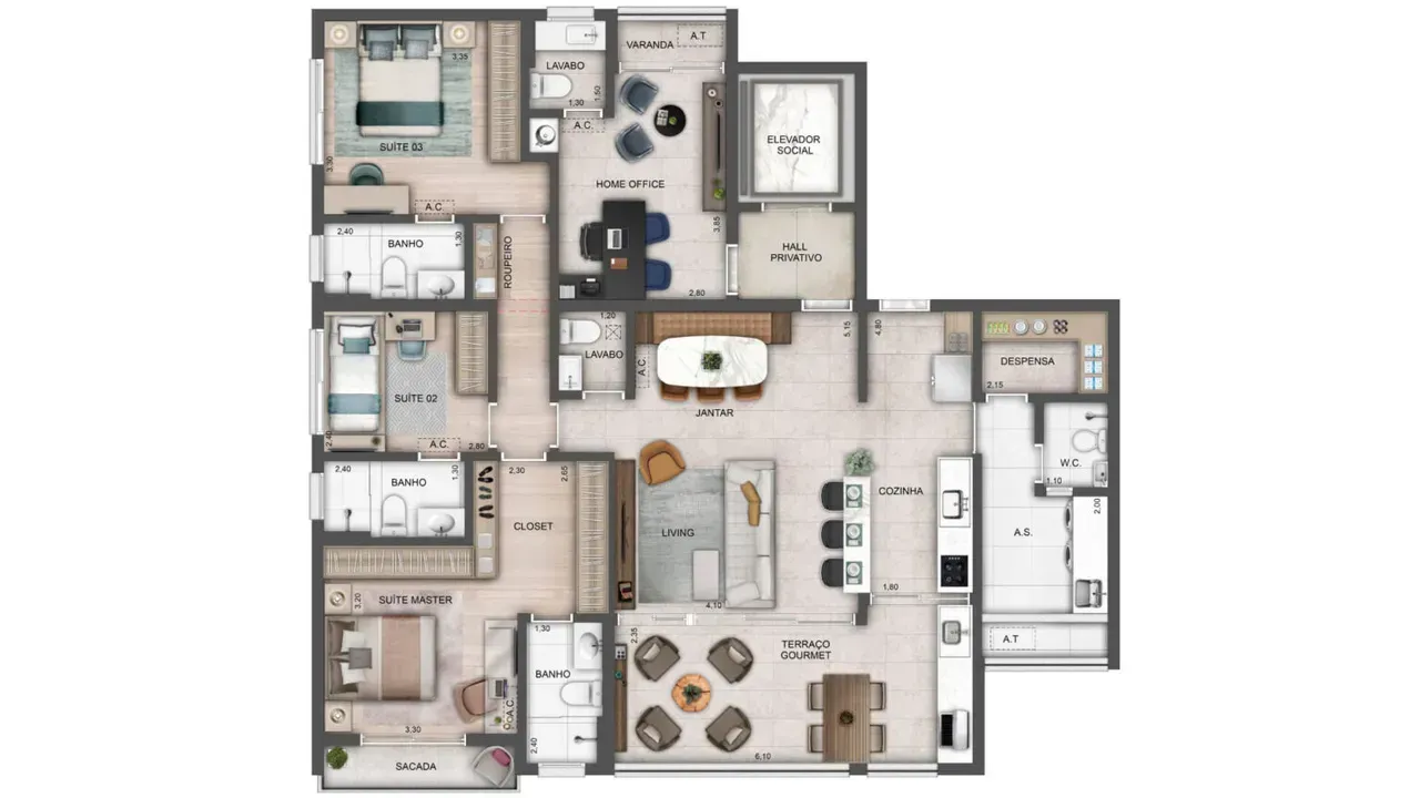 PLANTA 142m²