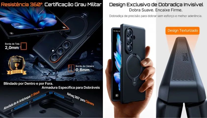 Capa Torras Original para Samsung Galaxy Z Fold 7 Modelo Q3 Spin