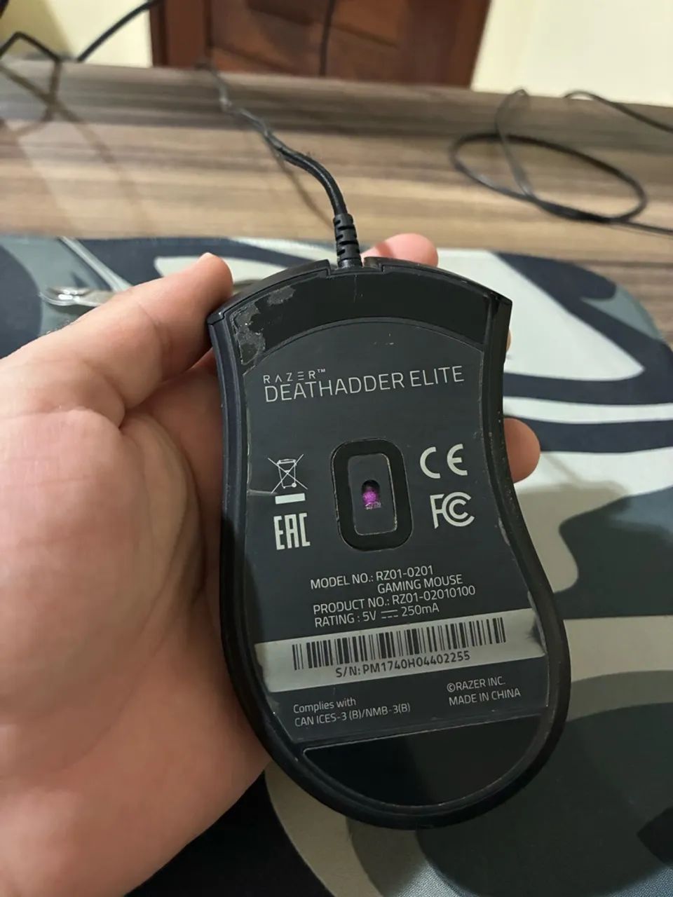 Mouse Razer DeathAdder Elite modelo RZ01-0201 - Foto 3