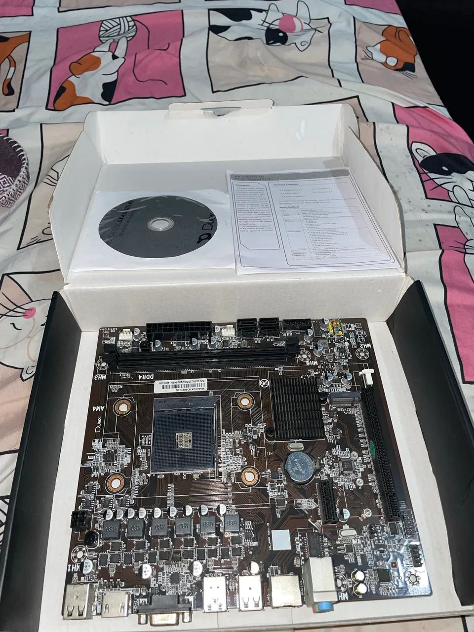 ? PLACA-MÃE DUEX DXA320ZG M2 ? USADA E FUNCIONANDO PERFEITAMENTE! ? - Foto 2