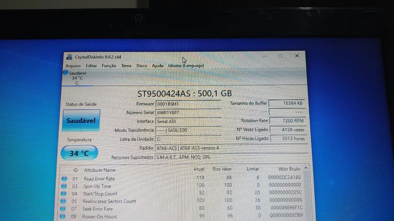 Hd 500 gb com windows 10 e Office 2024 bom estado - Foto 3