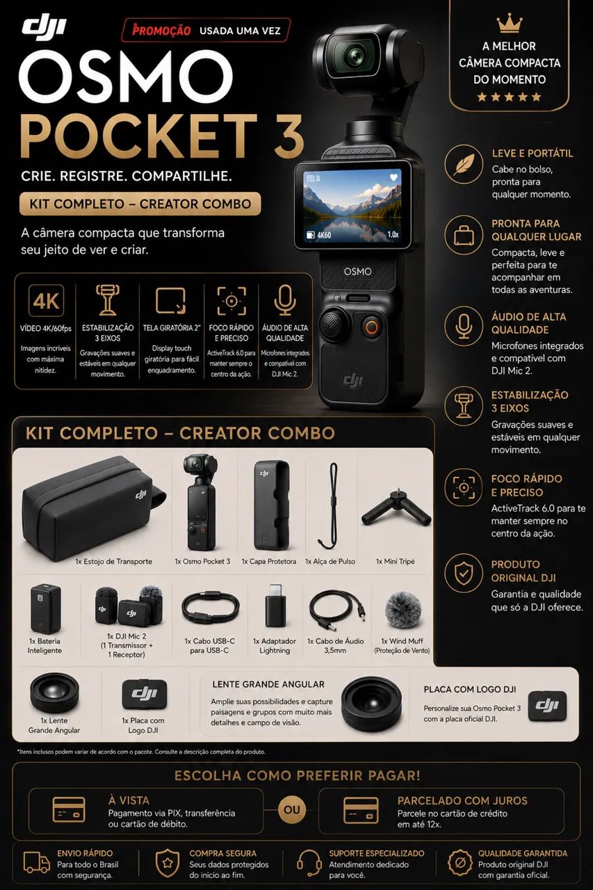 Camera Kit Combo Osmo Poket 3 DJI