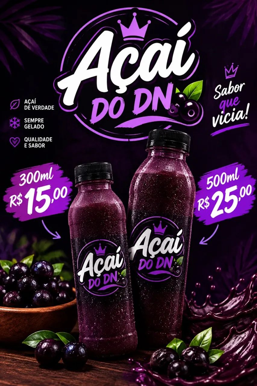 Venha garanti seu açaí