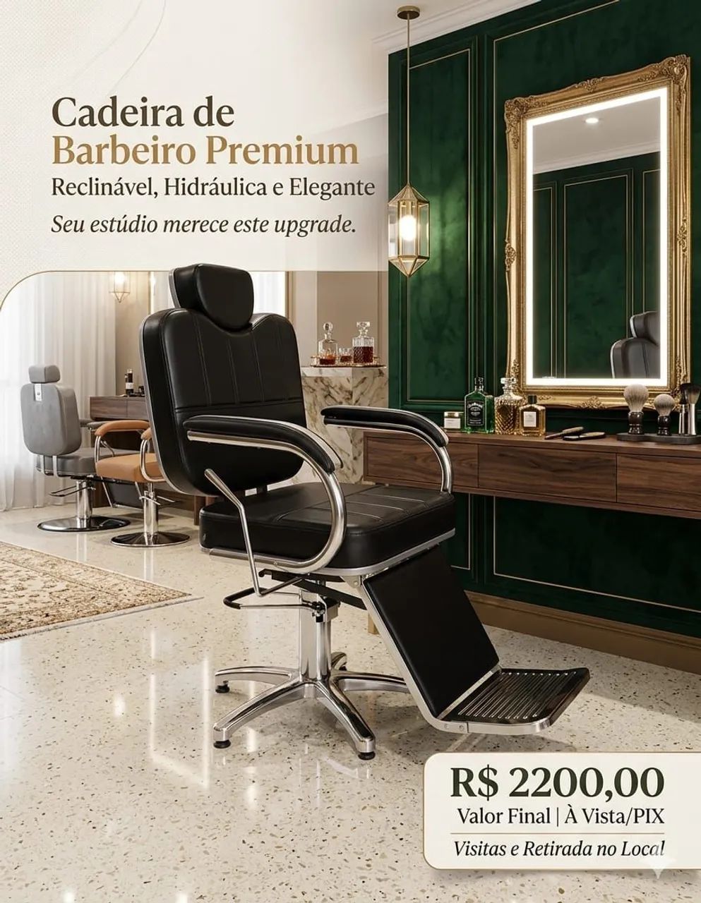 Cadeiras para salão de beleza  - Foto 2